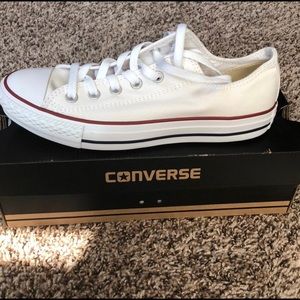 New White All Star Converse shoes